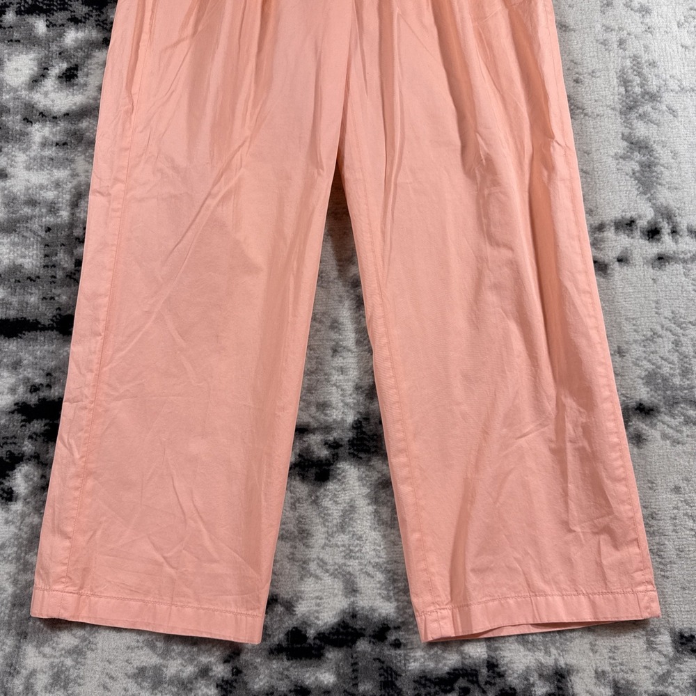 New J Crew Wide Leg Essential Pants Pleated Womens Size 4 Pink High Rise Stretch - Picture 4 of 16